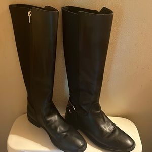Coach knee high leather boots
